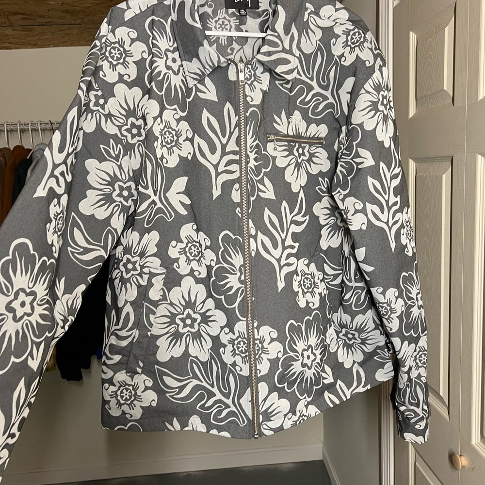 STÜSSY HAWAIIAN LIGHTWEIGHT ZIP JACKET - Picture 5 of 9